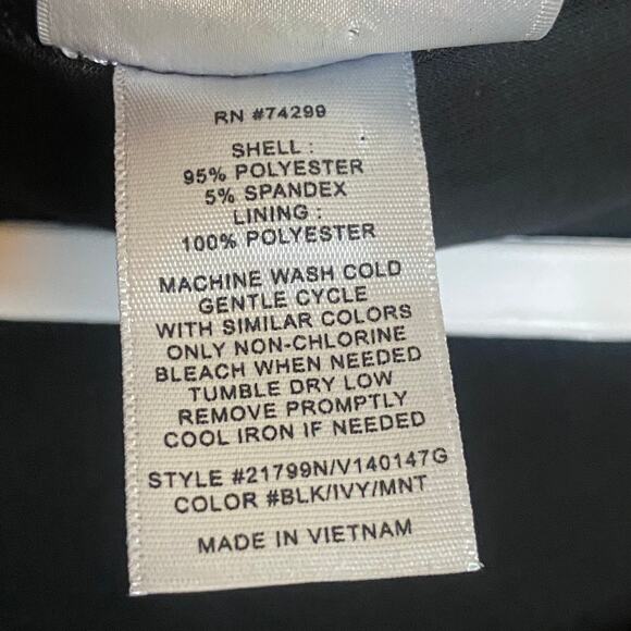 Sweet Storm Black Button Front Sleeveless Knee-High Dress Size Medium - Picture 7 of 7